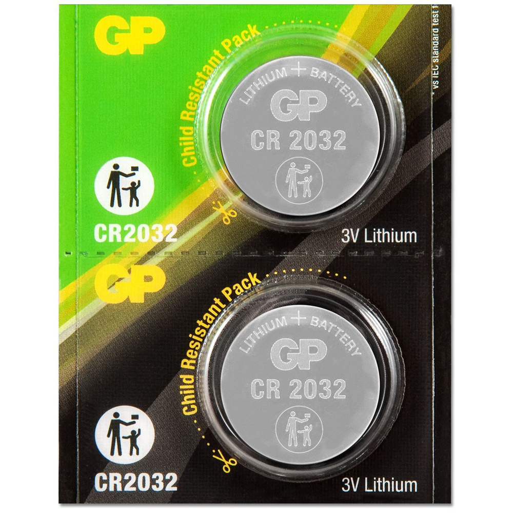 Батарейка CR2032 3V GP Blister, упаковка 2 шт. - купить с доставкой по ...