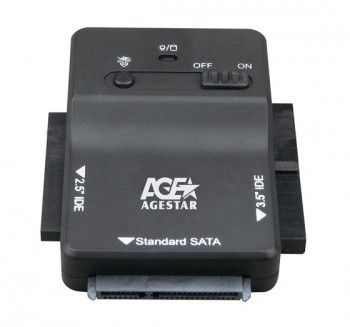 Адаптер-переходник для HDD AgeStar 3FBCP1 IDE SATA пластик черный 2.5 ...