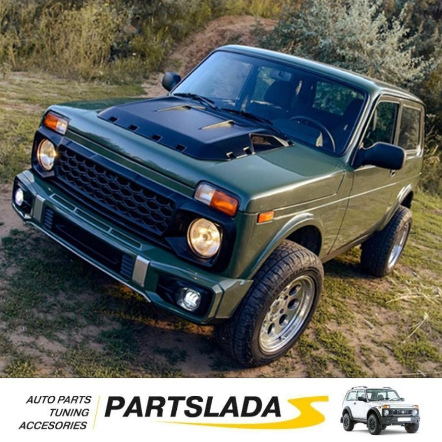 Накладка на капот Лада Нива Магнум / Воздухозаборник Lada Niva MAGNUM ...
