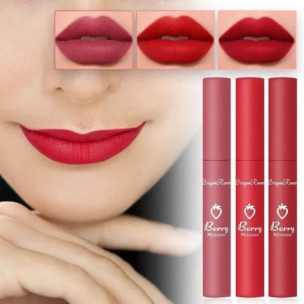 Dragon Ranee Lipstick Жидкая водостойкая помада для губ. Набор из 3 ...