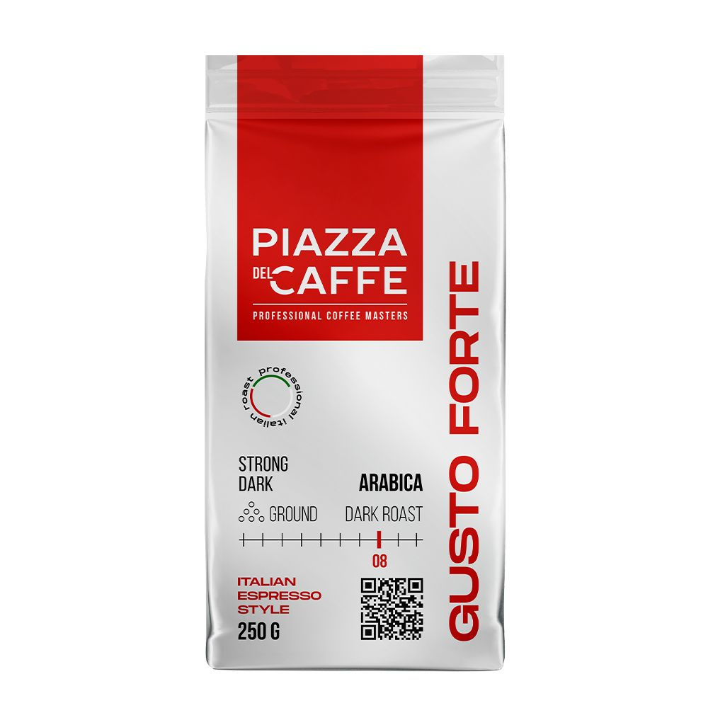 Кофе молотый Piazza del Caffe Gusto Forte, 250 г