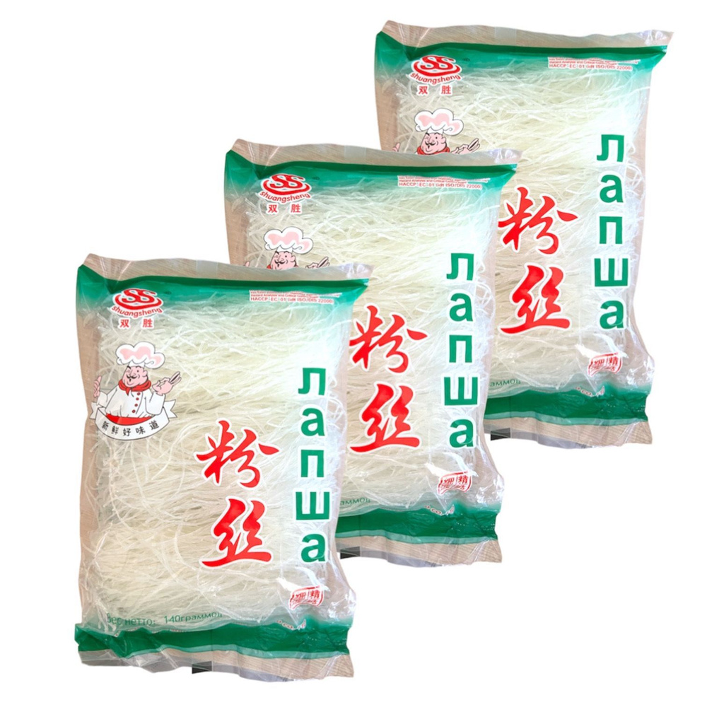 Фунчоза / крахмальная китайская лапша 3 шт по 140 гр - купить с ...