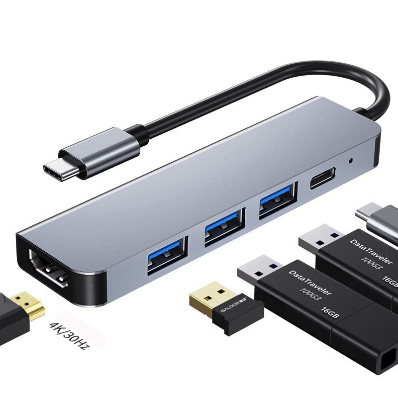 Док-станция 5-в-1 Док-станция USB3.0 высокоскоростная передача данных ...