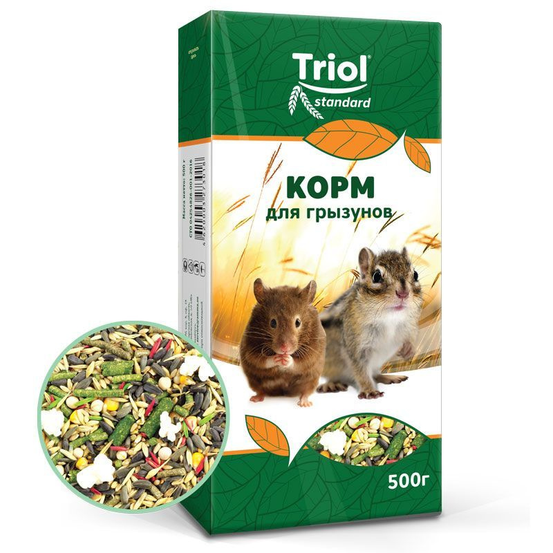 Корм для грызунов, 500г, Тriol Standard #1