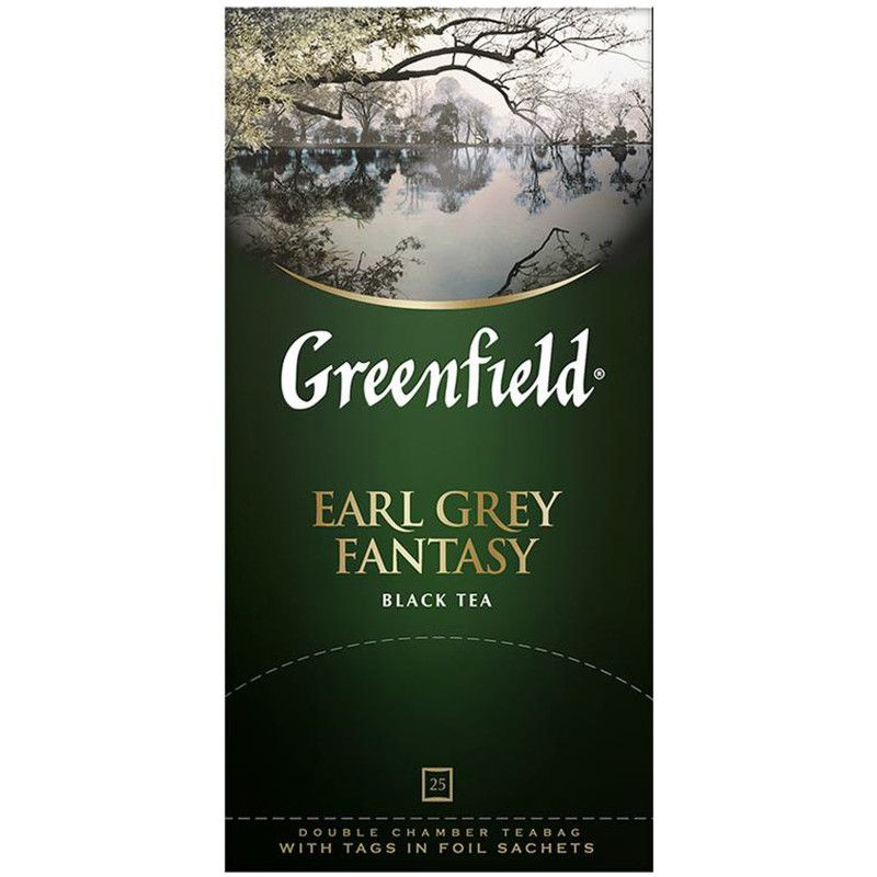 Чай Greenfield Earl Grey Fantasy чёрный в пакетиках, 25х2г #1