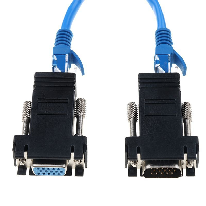 RJ-45 - VGA гнездо/adapter Переходник VGA-EXTENDER комплект передатчик ...