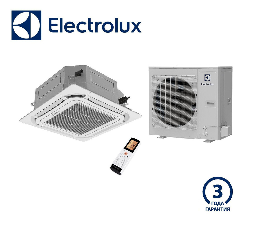 Сплит-система кассетного типа ELECTROLUX EACC-24H/UP3/N3 (комплект ...