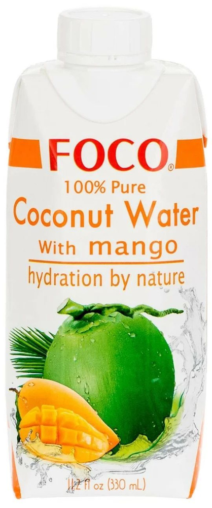 FOCO Кокосовая вода с соком Манго, 330мл #1