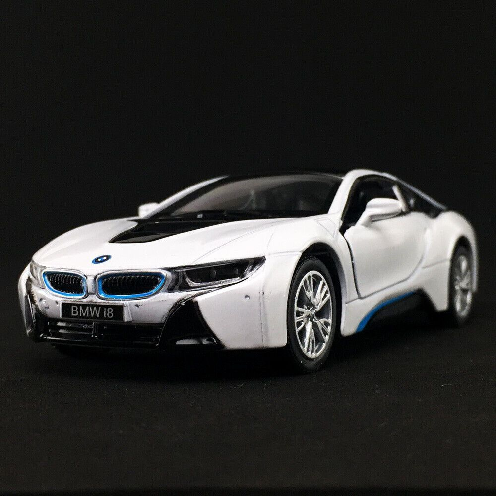 Машинка металлическая БМВ АЙ8 BMW i8 в обвесе Kinsmart 1:36 5379DKT  инерционная, цвет Белый - купить с доставкой по выгодным ценам в  интернет-магазине OZON (538368105)