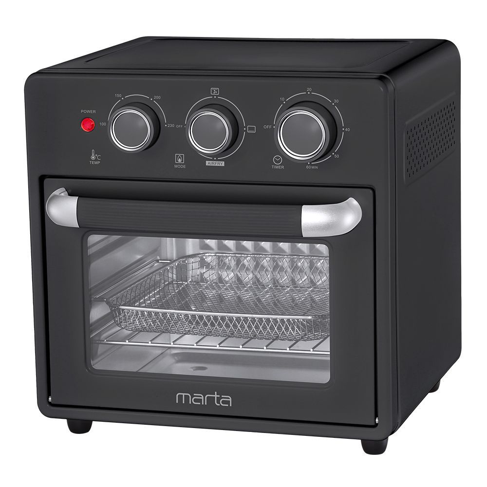 Мини-печь Marta, черный, 20 л  по низкой цене с доставкой в .