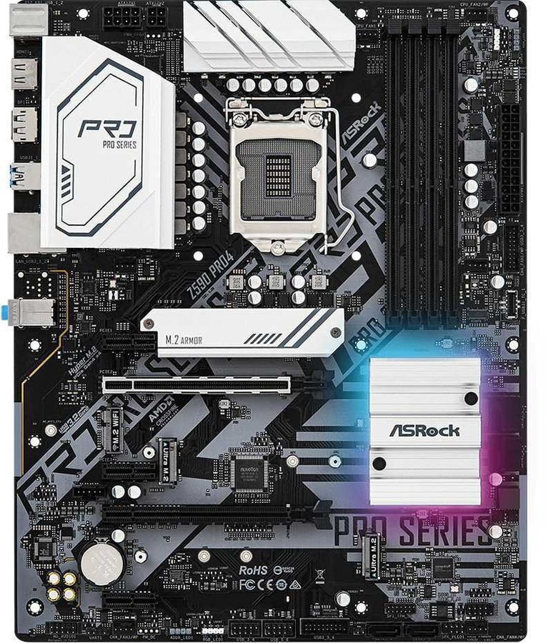Материнская плата ASRock Z590 Pro4 (Z590 Pro4) - LGA 1200