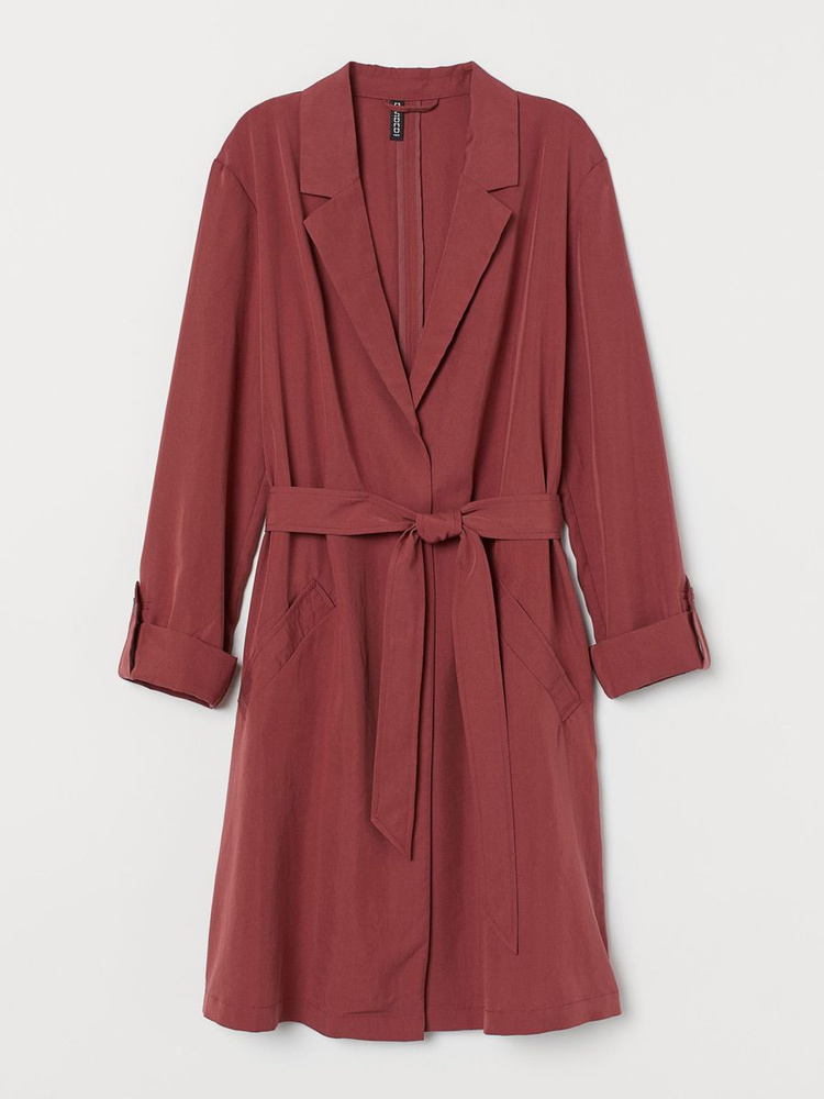 Burgundy coat outlet h&m