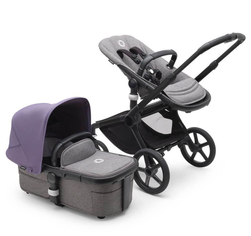 Коляска Bugaboo Fox 5 Black/Grey /Astro purple #1