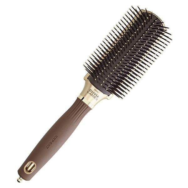 Щетка для волос OLIVIA Garden EXPERT STYLE CONTROL Nylon Bristles Gold&Brown #1