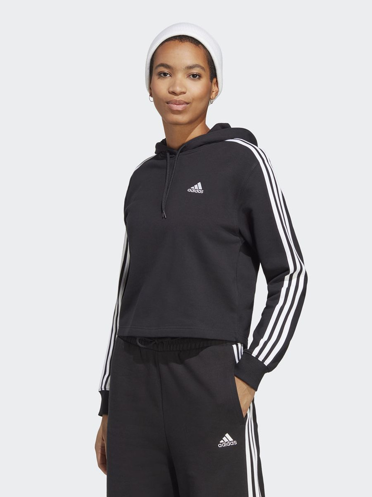 Худи adidas Sportswear W 3S Ft Crop Hd #1