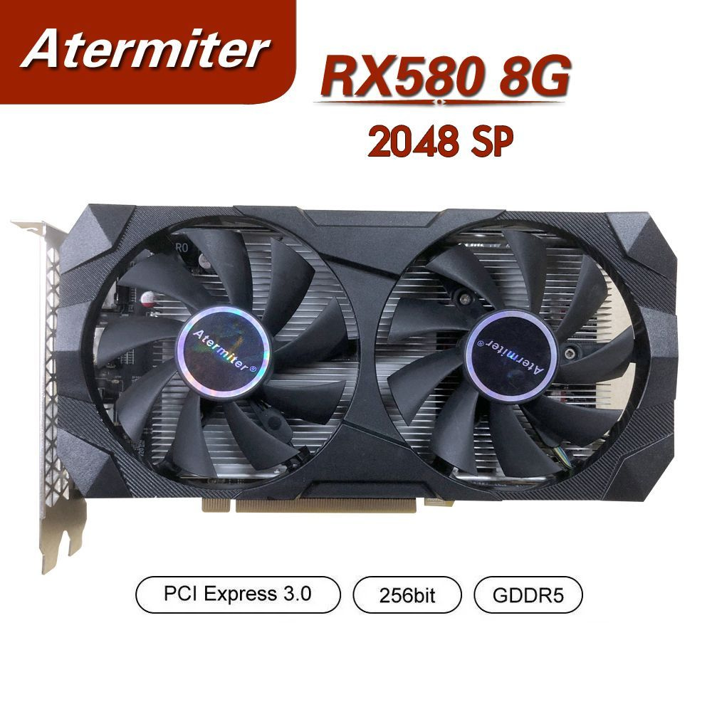 Видеокарта Atermiter Radeon RX 580, 8 ГБ GDDR5 - купить по низким ценам в  интернет-магазине OZON (1079124678)