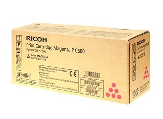 Картридж Ricoh P C600 - 408316 тонер картридж Ricoh (408316) 12000 стр, пурпурный  #1