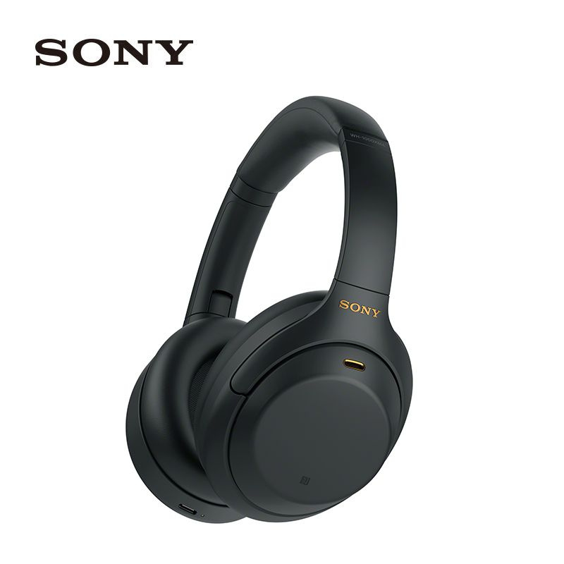 Беспроводная Bluetooth-гарнитура Sony WH-1000XM4 с микрофоном, устанавливаемая на голову и подходящая #1