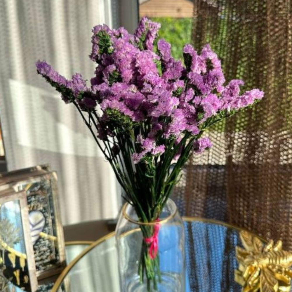 Стабилизированные цветы Лимониум, Статица, 50 см, 50 гр, 1 шт купить по ...