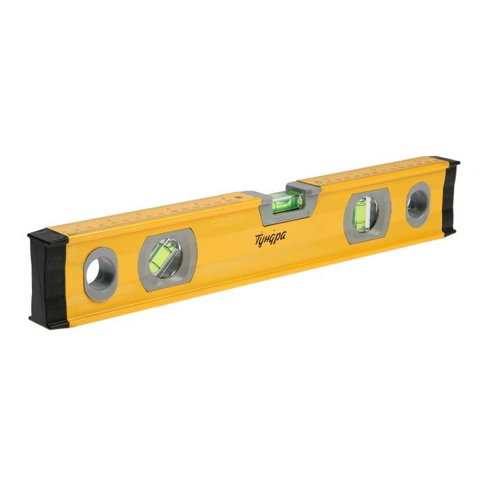 Уровень строительный рельс Тундра 40 см, глазков: 3 - купить по низкой ...