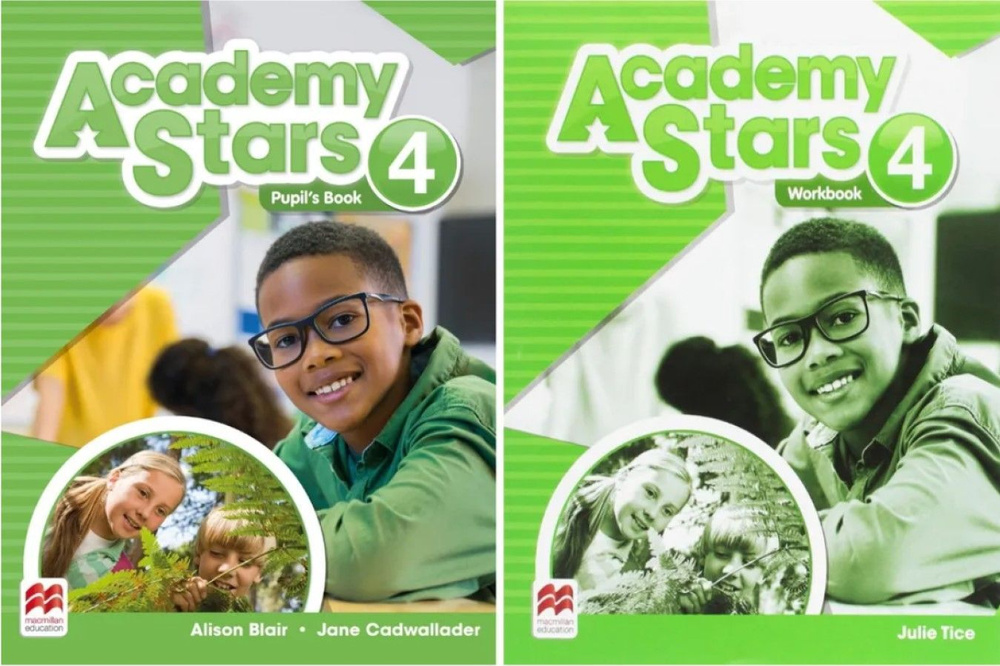 Academy Stars 4 Комплект: Учебник + рабочая тетрадь - купить с ...