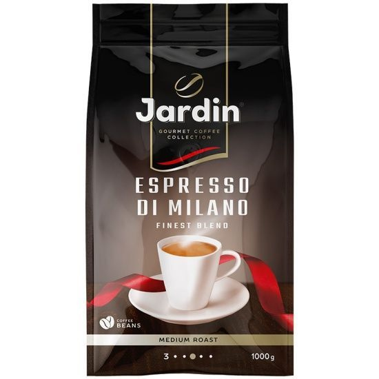 Кофе в зернах Jardin "Espresso di Milano", вакуумный пакет, 1кг #1