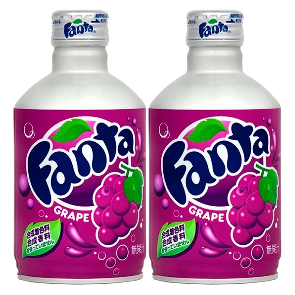 Газированный напиток Fanta Grape со вкусом винограда (Япония), 300 мл (2 шт) #1