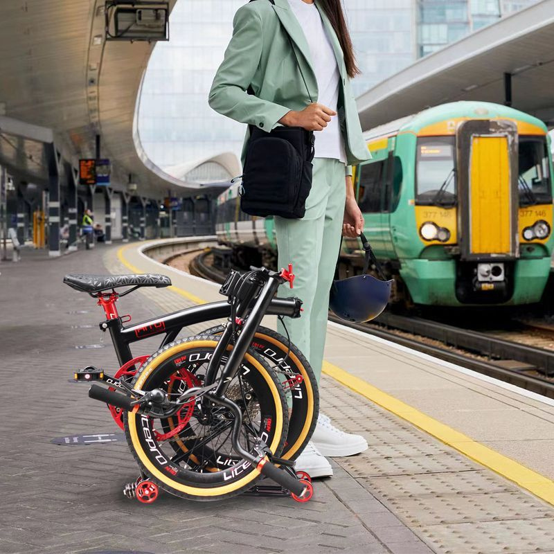 Немецкий ультралегкий ретро-велосипед HITO с трехкратным складыванием и ...