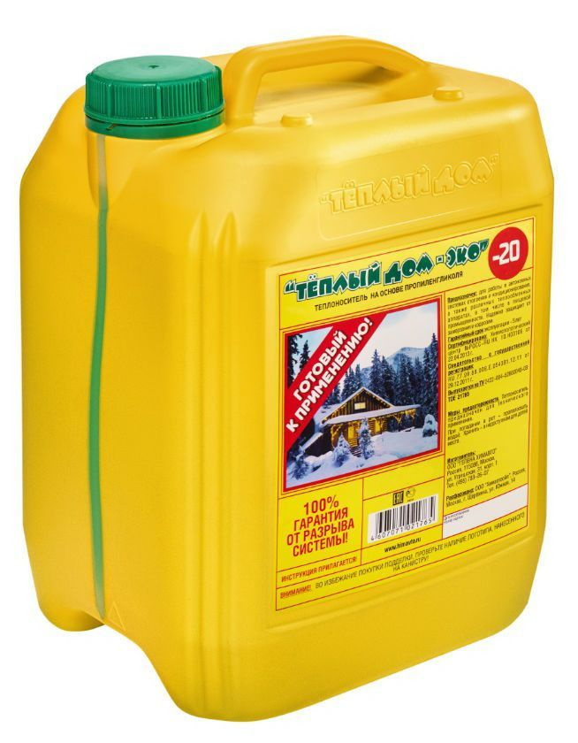 Теплоноситель Теплый Дом ЭКО - 20, 20 кг (пропиленгликоль) - купить с ...