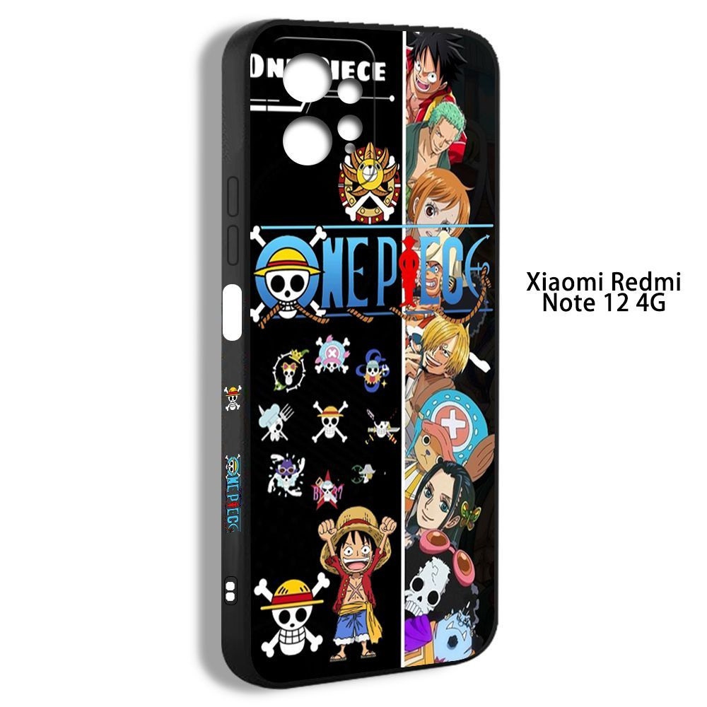 чехол для смартфона Подходит для Xiaomi Redmi Note 12 4G аниме мультфильм  One Piece Ван Пис логотип Луффи EDX36 - купить с доставкой по выгодным  ценам в интернет-магазине OZON (1175417607)