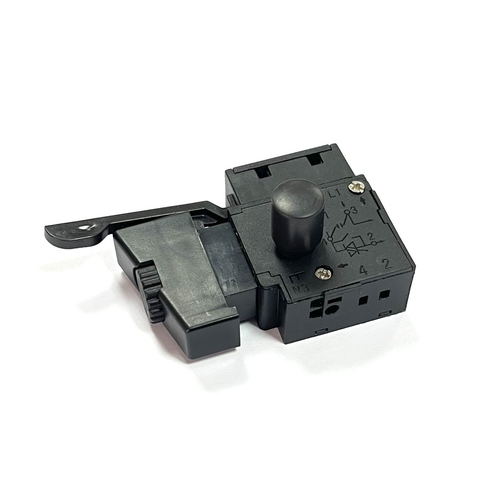 Выключатель 6Р мод. 12/6А, кнопка для дрели, с регулятором оборотов ...