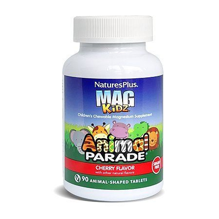 Animal Parade, MagKidz Магний для детей, вишневый вкус, Nature's Plus, 90 животных  #1