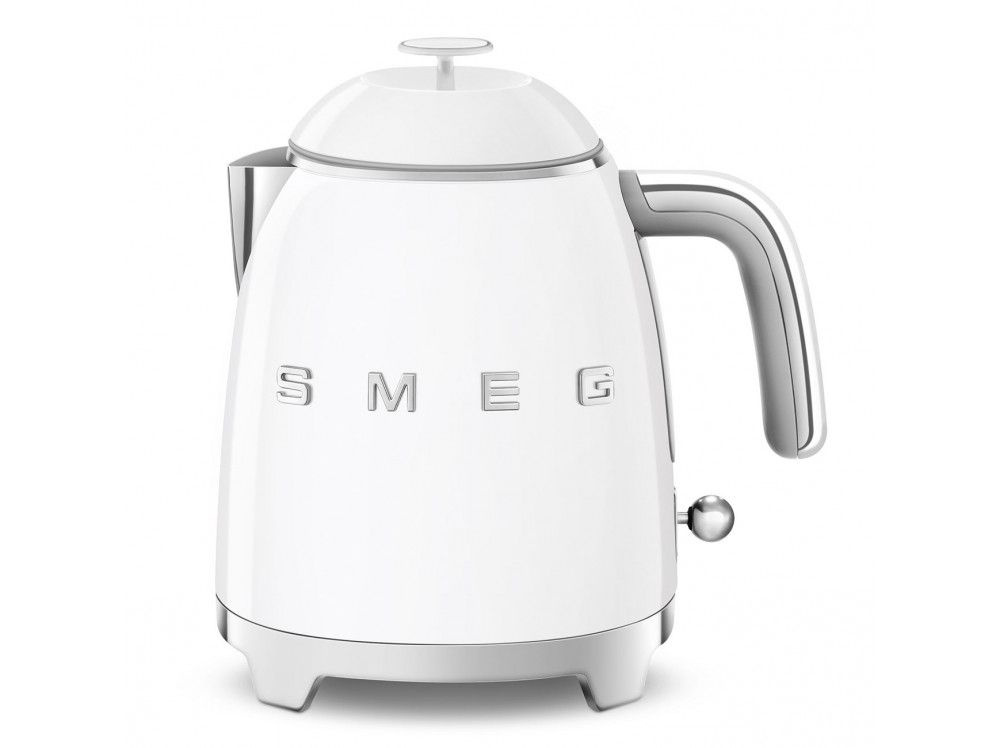 Чайник электрический Smeg KLF05WHEU, 1400 Вт, 0.8 л, металл, фильтр от накипи, автоотключение, белый #1