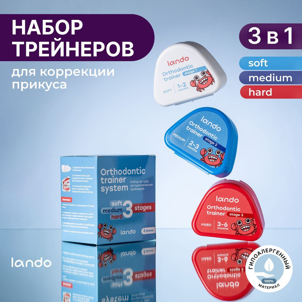 Капа стоматологическая для зубов Lando - трейнер , универсальный для ...