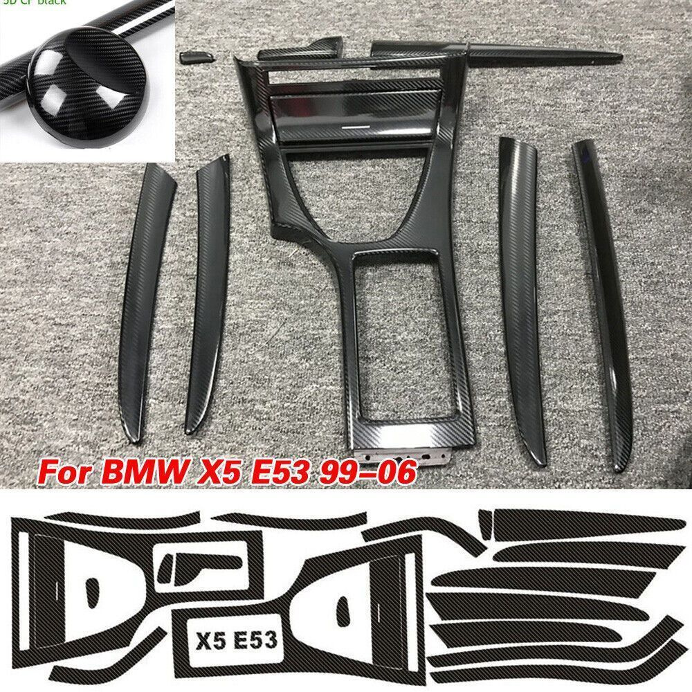 Подходит для BMW X5 E53 1999-2006 Автомобильная форма 5D Carbon волокнистый  автомобильный интерьер - купить по выгодным ценам в интернет-магазине OZON  (1192909358)