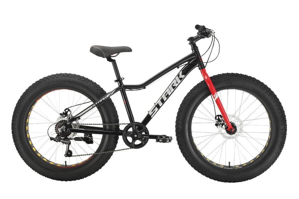 Велосипед STARK Rocket Fat 24.1 D 2024 one черный/красный - купить по ...