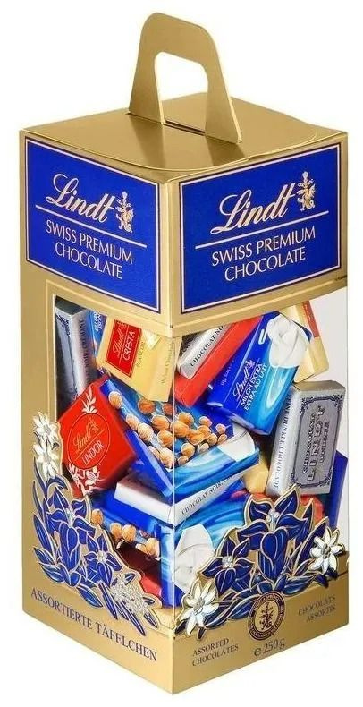 Шоколад ассорти LINDT Swiss premium chocolate Napolitains Carrier Box 250 г (Из Финляндии)  #1