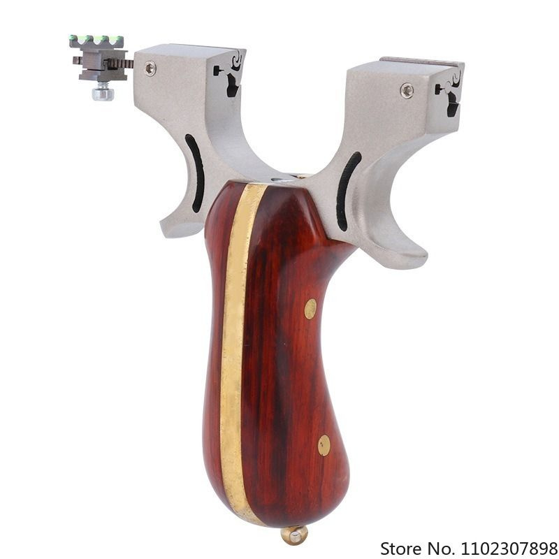 Высокоточная охотничья рогатка из нержавеющей стали с плоской резинкой ...