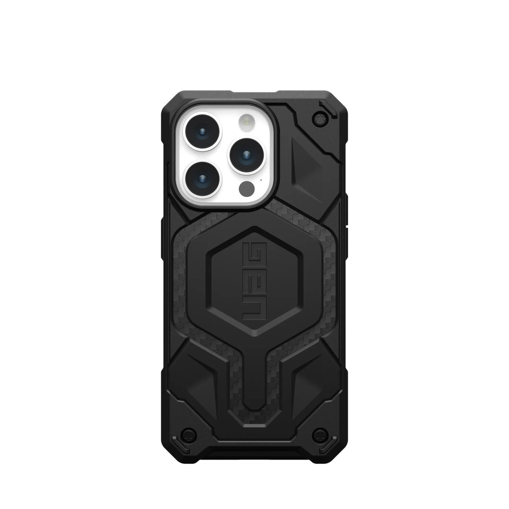 Защитный чехол с поддержкой MagSafe UAG Monarch Pro Case для iPhone 15 Pro (Углеродное  волокно / Carbon Fiber) - купить с доставкой по выгодным ценам в  интернет-магазине OZON (1200932908)