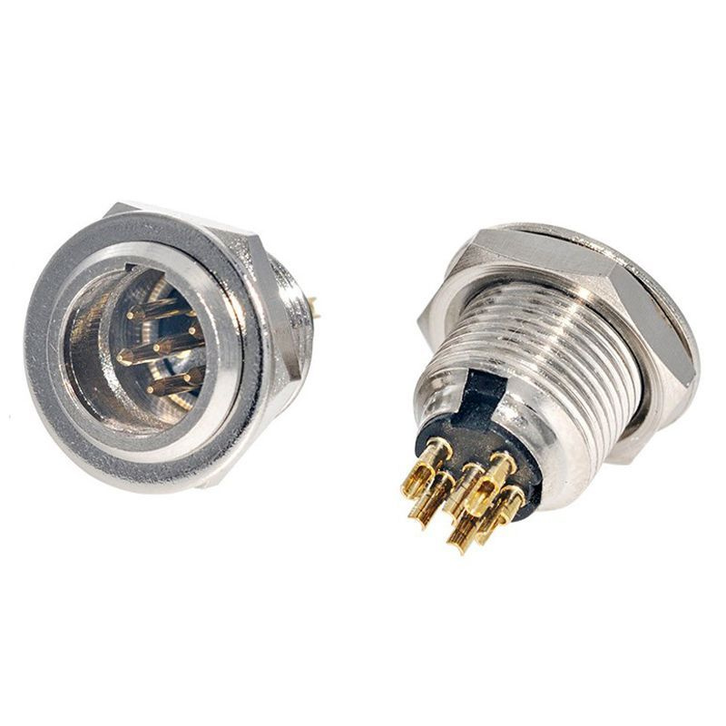 Разъем mini XLR 6P штекер на корпус 1 шт - купить с доставкой по ...