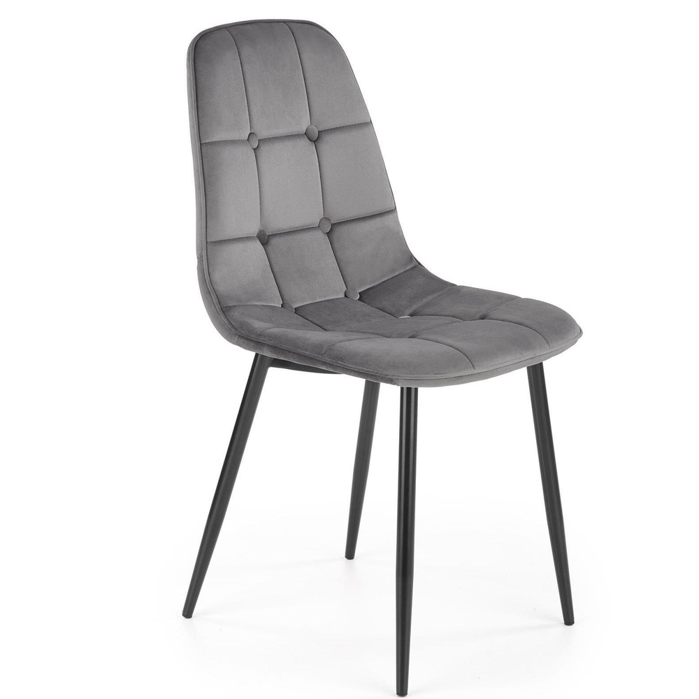 Стул HALMAR K417 серый/черный - купить с доставкой по выгодным ценам в ...