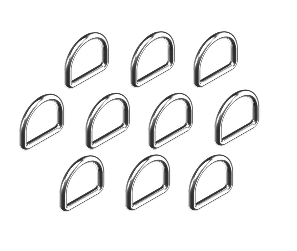 Кольца D-образные нержавеющие сварные А4 4х25, 10 шт #1