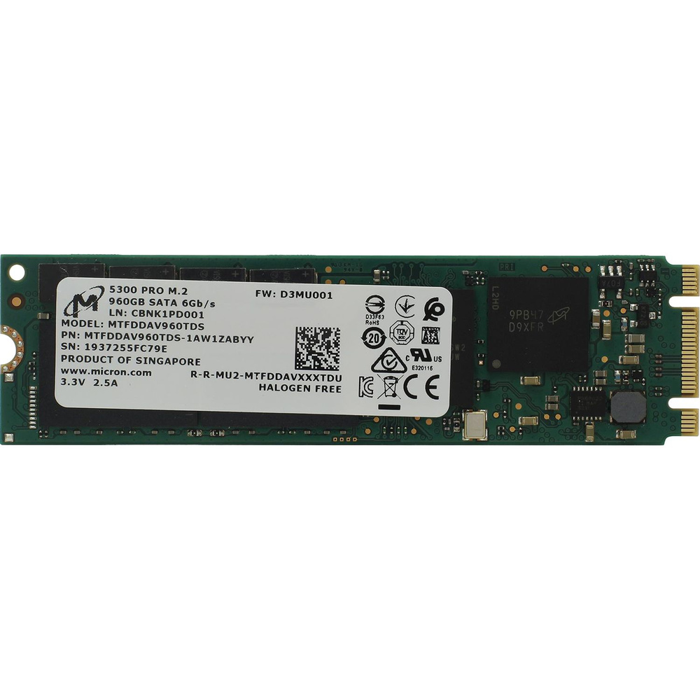 Micron 960 ГБ Внутренний SSD-диск 3233879116 (MTFDDAV960TDS-1AW1ZABYY) #1