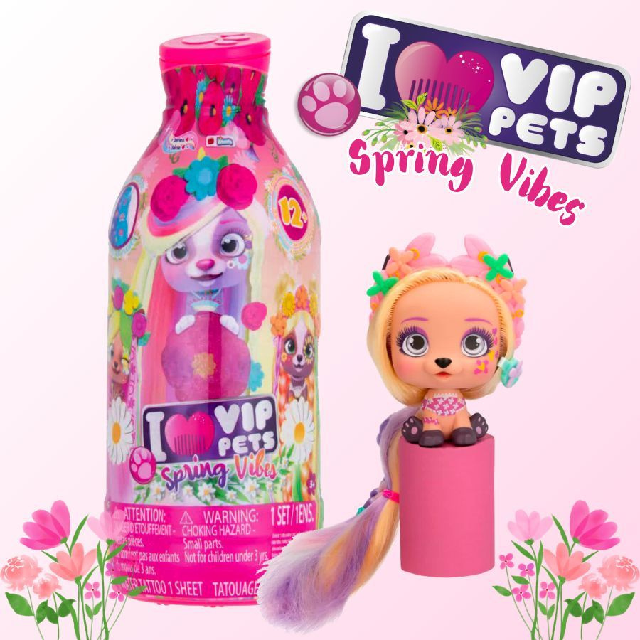 Детская игрушка для девочки Вип петс Модные щенки VIP Pets SPRING VIBES  712874