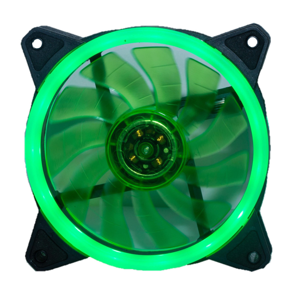 Корпусный вентилятор/куллер, компьютерный/ПК, Mars зеленый 120мм Led ...