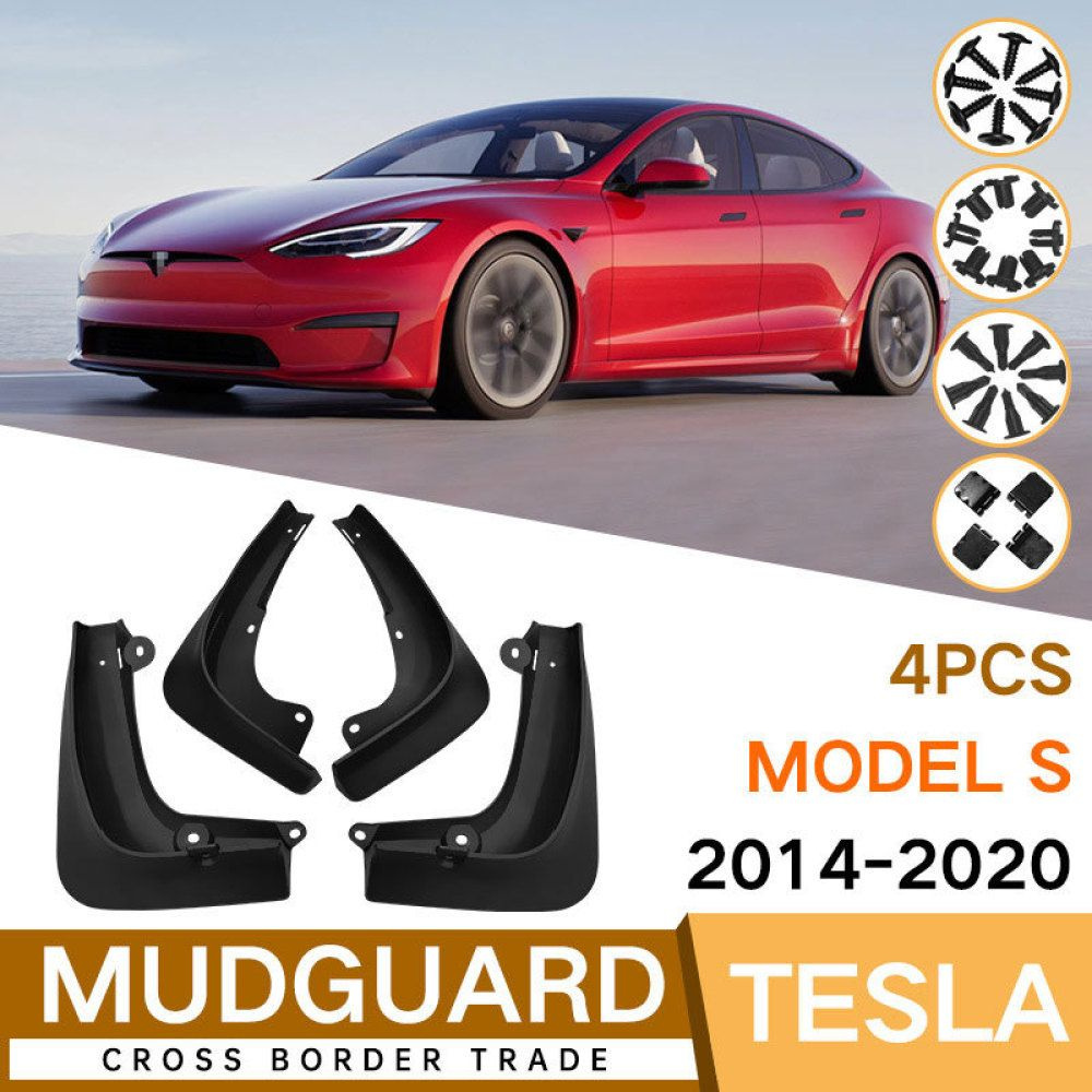 Брызговики Подходит для 2014-2020 Tesla Model S, Брызговики - 4 шт ...