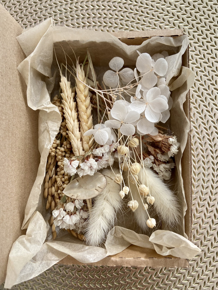 Стабилизированные цветы Гортензия, Лимониум, 15 гр, 1 шт купить по ...