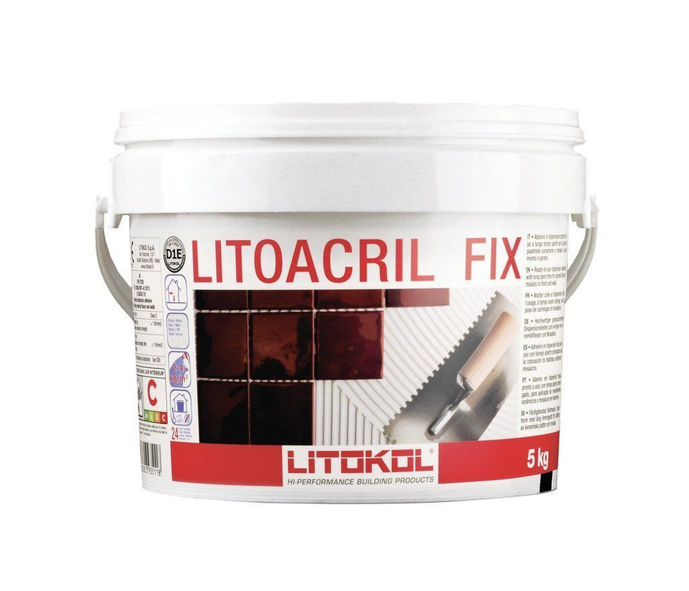 Клей для мозаики акриловый LITOKOL LITOACRIL FIX 5 кг #1