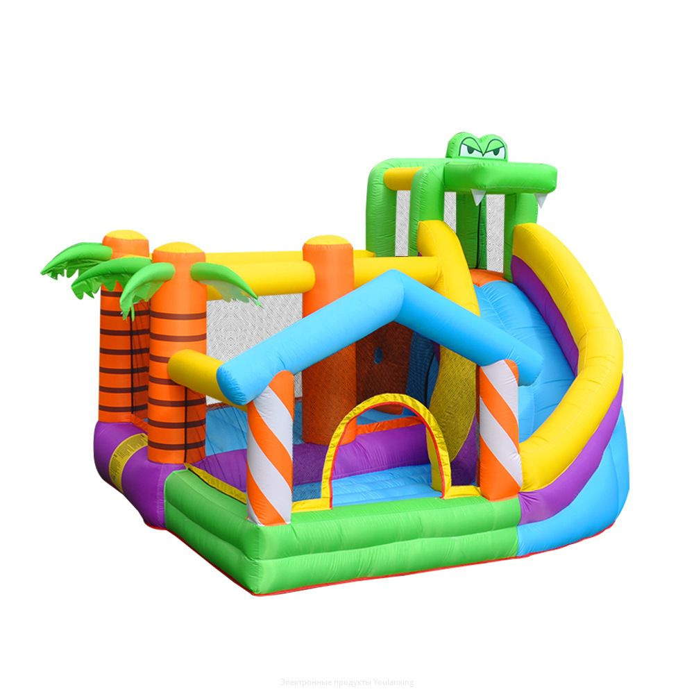 Детский аквапарк, надувной игровой центр, батут с горкой, со ...
