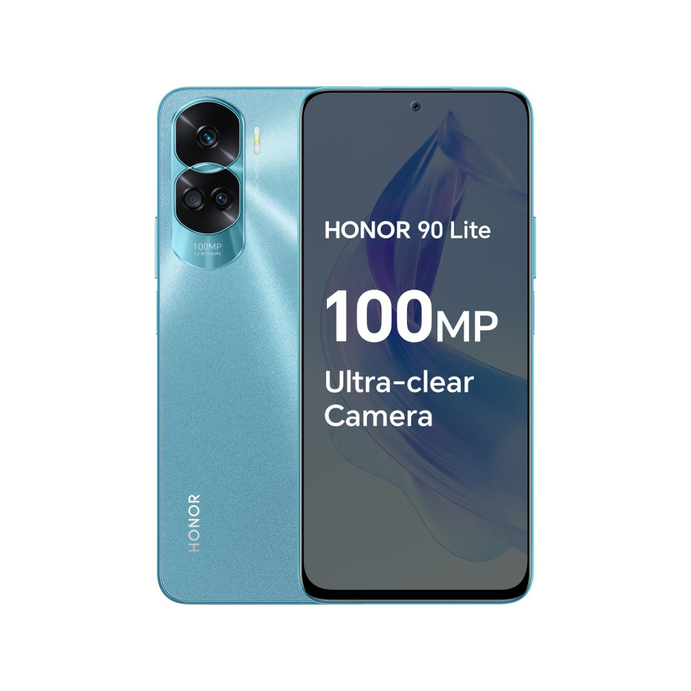 Honor Смартфон 90 lite 8/256 ГБ, голубой